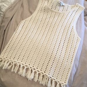 Madewell crochet tank!